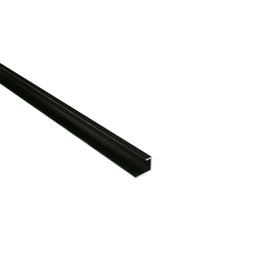 Maxi Shower Panel Plastic Trims - 10.5mm Black End Cap