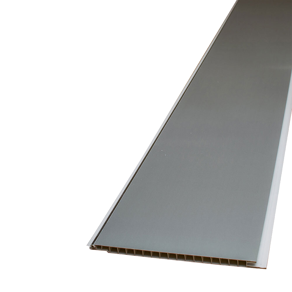 Ceiling Cladding Panels - Metallic with Chrome Strip 2.7m