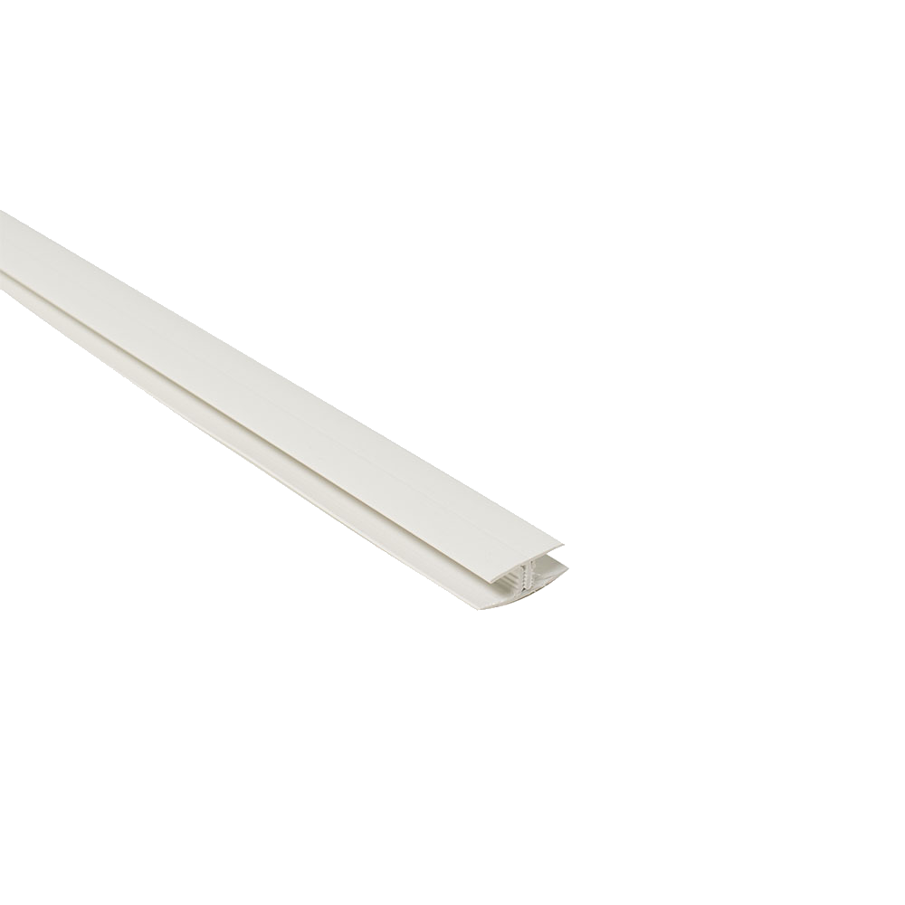 Plastic Trims - 2 Part 8mm Mid Joint -  White