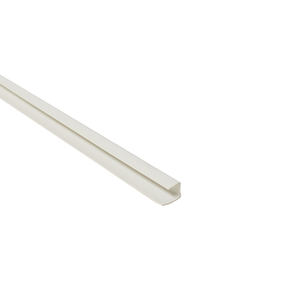 Dumaplast Plastic Trims - 1 Part 10mm End Profile - White
