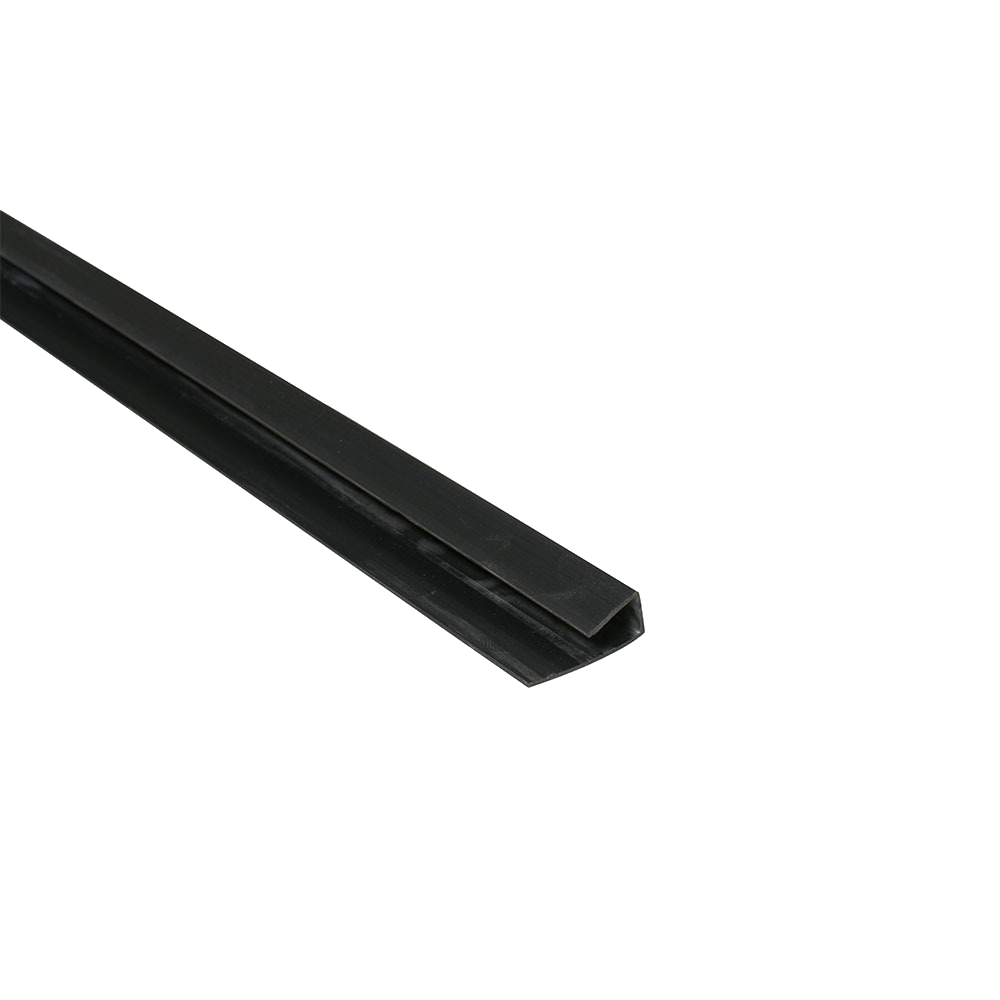Plastic Trims - 1 Part End Profile Metal Trim 8mm – Black